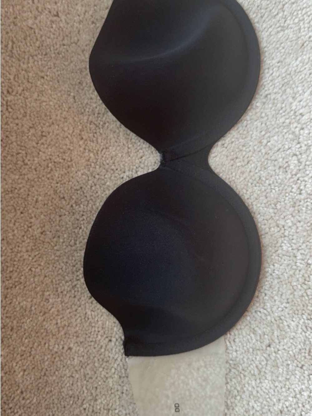 Strapless Black Molded Cup Bra